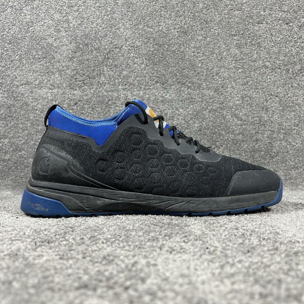 Carhartt Force Day One CMD3066 Mens Sz 11 Black Blue Safety Toe Shoes No Insoles